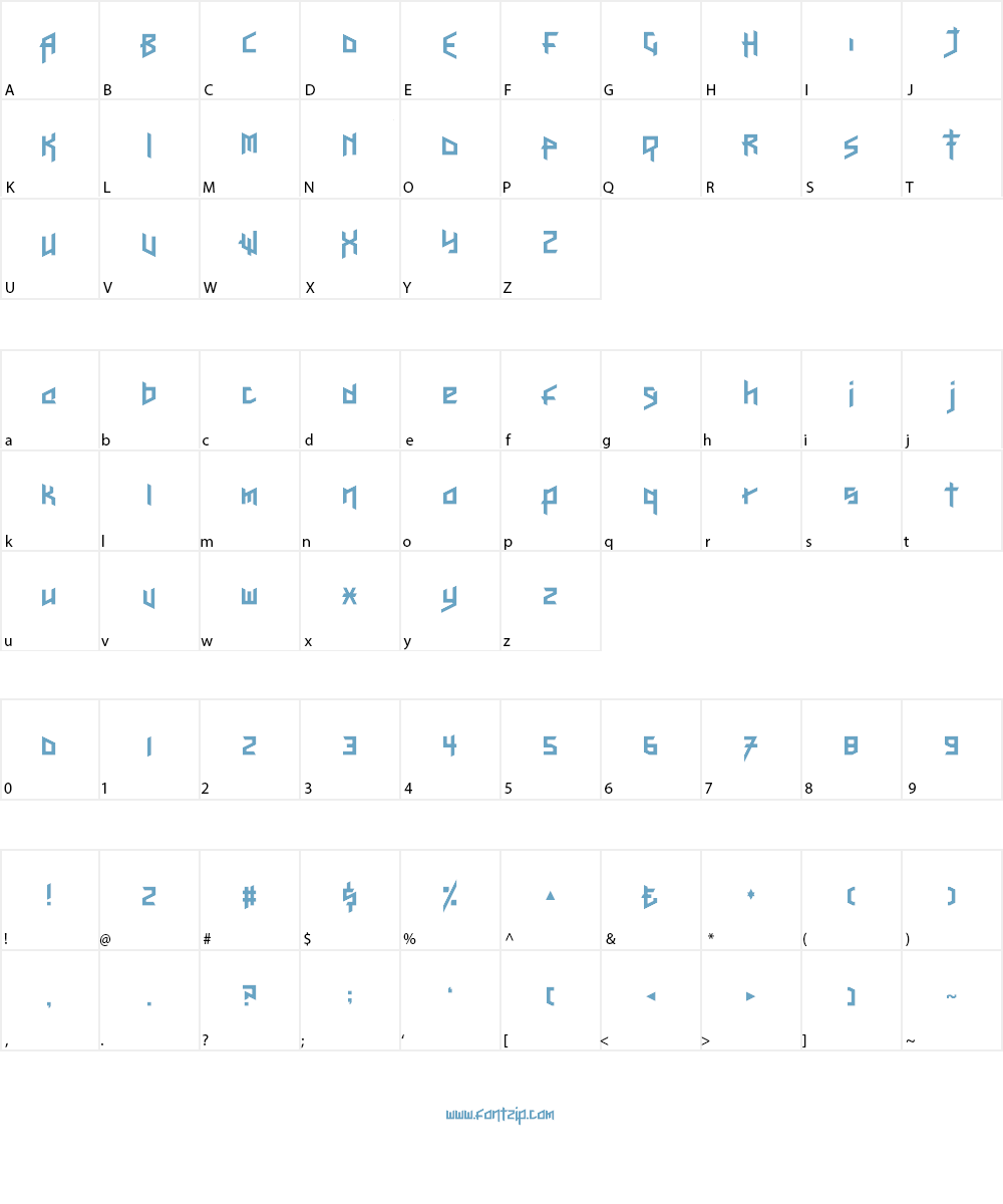 Here Be Dubstep Font Character
